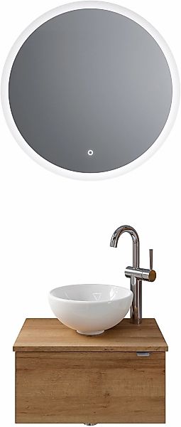 Saphir Badmöbel-Set "Serie 6915" 4 Stk. tlg. Gäste-Bad, mit LED-Spiegel und günstig online kaufen