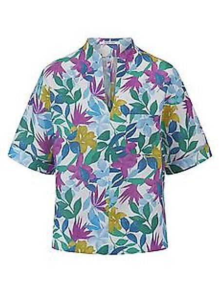 Bluse Kelchkragen Peter Hahn weiss günstig online kaufen