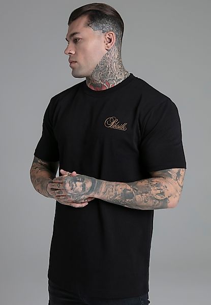 Siksilk T-Shirt SikSilk Herren Schwarzes Relaxed günstig online kaufen