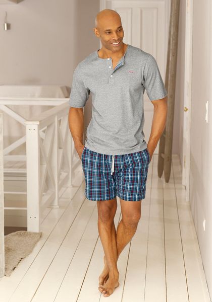 s.Oliver Pyjama 1 Stück, 2 Stk. tlg., Schlafanzug mit Knopfleiste günstig online kaufen