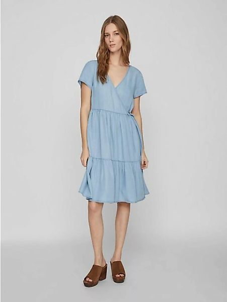 Vila Shirtkleid Mini Blusen Wickelkleid Kurzarm Dress ONLCARLY (lang) 5734 günstig online kaufen