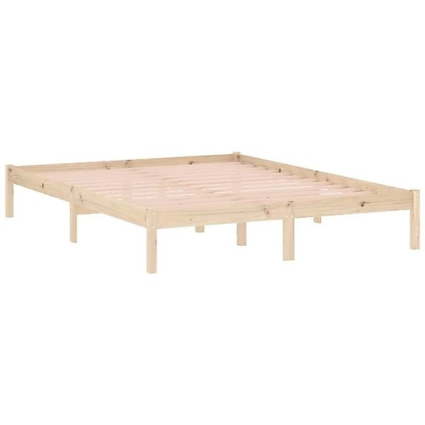 vidaXL Massivholzbett ohne Matratze 152x203 cm Kiefer 822459 günstig online kaufen
