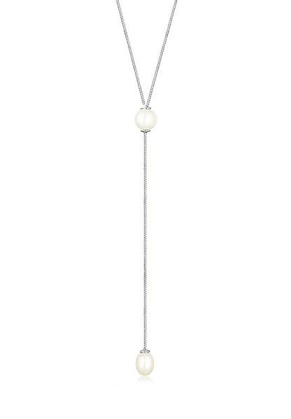 Elli Perlenkette Y-Kette Süßwasserzuchtperle Weiß 925 Sterling Silber günstig online kaufen