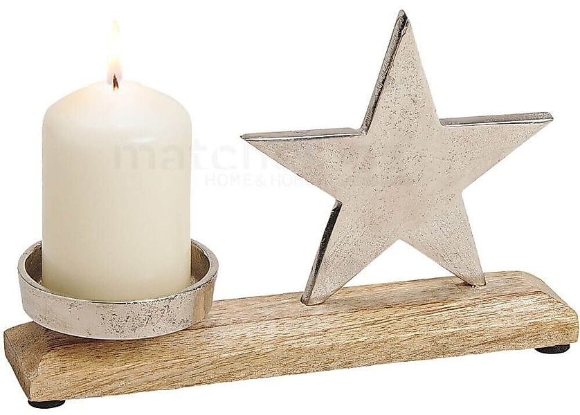 matches21 HOME & HOBBY Kerzenhalter Stern günstig online kaufen