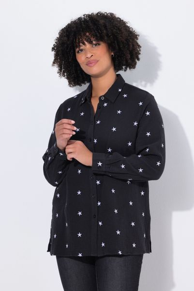 Angel of Style Hemdbluse Musselin-Bluse oversized günstig online kaufen