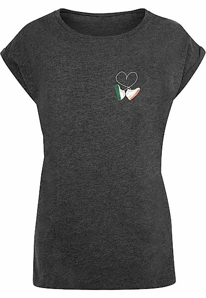 MisterTee Kurzarmshirt "MisterTee Damen Ladies Kicks Love EMB Tee" 1 Stk. günstig online kaufen