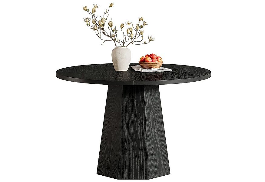 Tribesigns Esstisch Runder Esstisch, 118 cm Kreisförmiger kleiner Küchentis günstig online kaufen