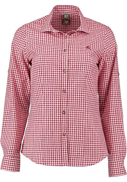 OS Trachten Trachtenbluse Miweyo Langarmbluse mit Hirsch-Stickerei auf der günstig online kaufen