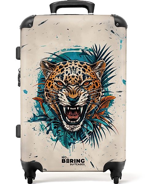 NoBoringSuitcases.com© Hartschalen-Trolley Beige mit Jaguar 67 günstig online kaufen