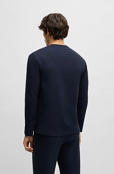BOSS Pyjamaoberteil "Waffle LS-Shirt" günstig online kaufen