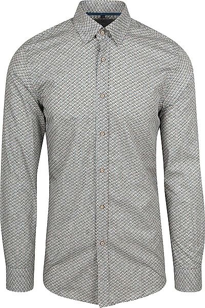 Suitable Hemd Druck Blau - Größe M günstig online kaufen