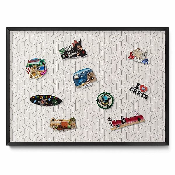 Tulup Magnettafel Dekoratives Magnetboard aus Metall Regelmäßiges Lineares günstig online kaufen