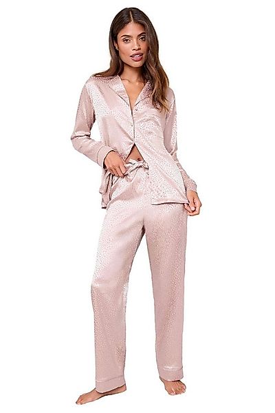 LIPSY Pyjama Lipsy Langärmeliger Satin-Pyjama mit Print Regular (1 tlg) günstig online kaufen