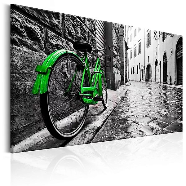 Wandbild - Vintage Green Bike günstig online kaufen