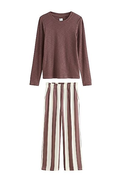 Next Pyjama Langärmeliger Schlafanzug mit Streifen (2 tlg) günstig online kaufen