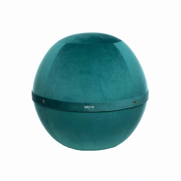 Ergonomischer Sitz Ballon Velvet Regular textil blau / Velours - Ø 55 cm - günstig online kaufen