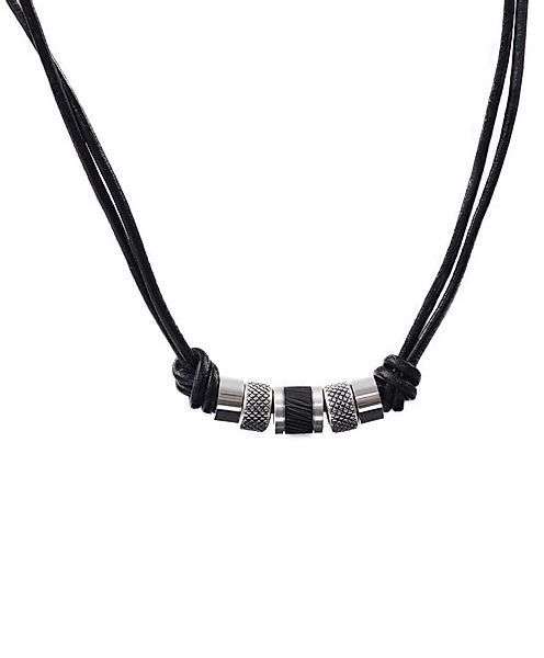 David Galvani Kette mit Anhänger Herren Männer Lederkette 4 günstig online kaufen