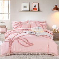 ibettertec Bettwäsche Bettwäsche,Getuftet Boho Bettwäsche-Set 135x200cm,200 günstig online kaufen