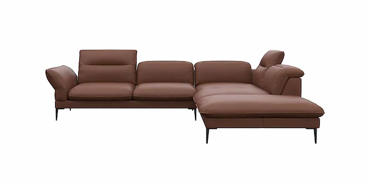 FLEXLUX Ecksofa »Salino, Funktionssofa mit Ottomane, Relaxsofa, Ecksofa« So günstig online kaufen