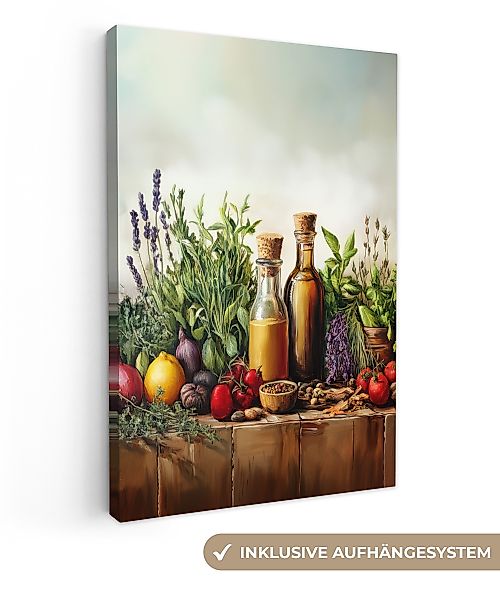 OneMillionCanvasses® Leinwandbild Stilleben - Kräuter - günstig online kaufen