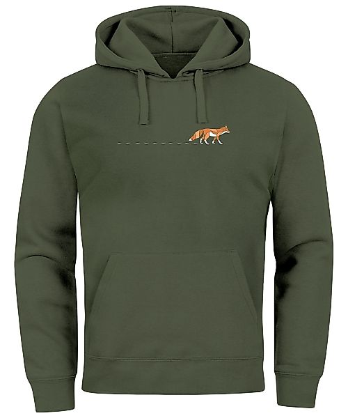 Neverless Hoodie Hoodie Herren Fuchs Fox günstig online kaufen