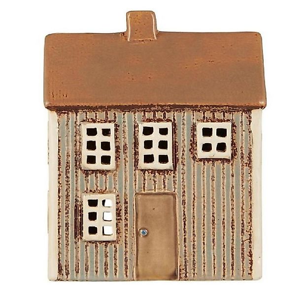 Ib Laursen Windlicht Ib Laursen Lichthaus Haus für Teelicht Visby Braune Tü günstig online kaufen