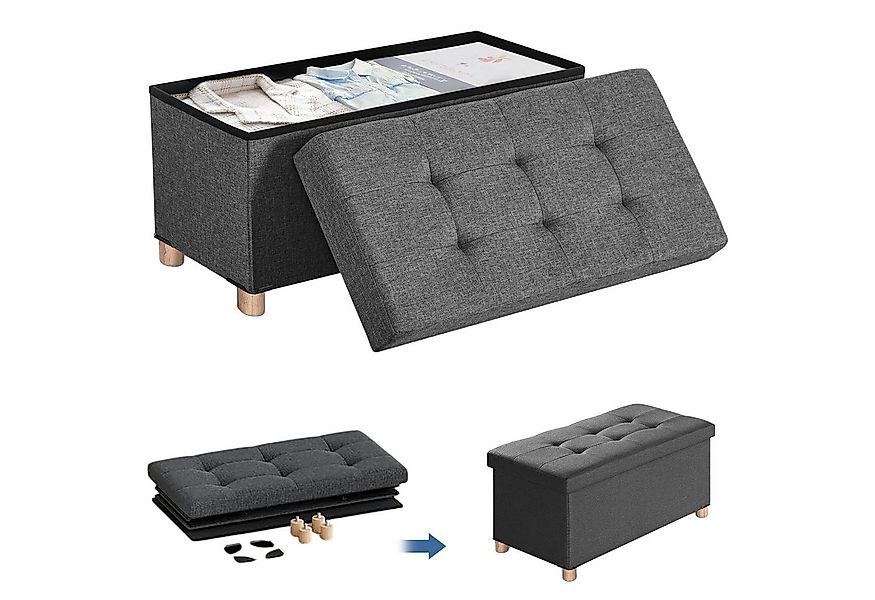 SURFOU Sitzhocker mit Stauraum und Deckel Aufbewahrungsbox Fußhocker bis 30 günstig online kaufen