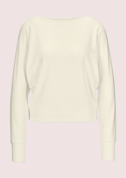 MADELEINE Langarmshirt "Shirt Shirt mit Fledermausärmeln und Struktur" günstig online kaufen