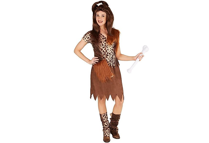 dressforfun Kostüm Frauenkostüm Steinzeitfrau, Freches Shirt mit Leopardenm günstig online kaufen