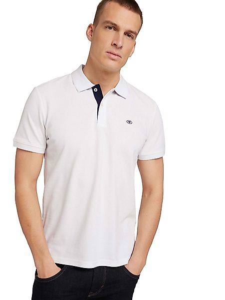 TOM TAILOR Poloshirt mit Knopfleiste und Logo günstig online kaufen