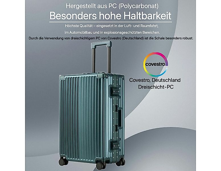 Super Solu Hartschalen-Trolley Alu-Rahmen Hartschalenkofferset (24''+28) au günstig online kaufen