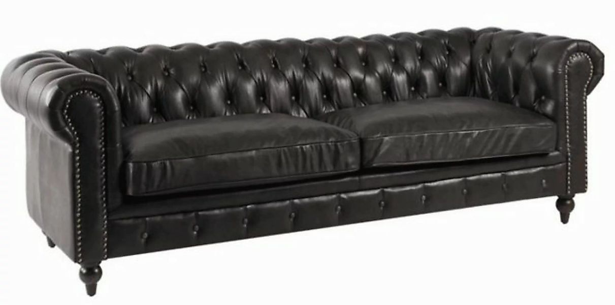 JVmoebel 3-Sitzer Cheterfield Sofa 3 Sitzer Modern Leder-Fibre Echtholz Lux günstig online kaufen