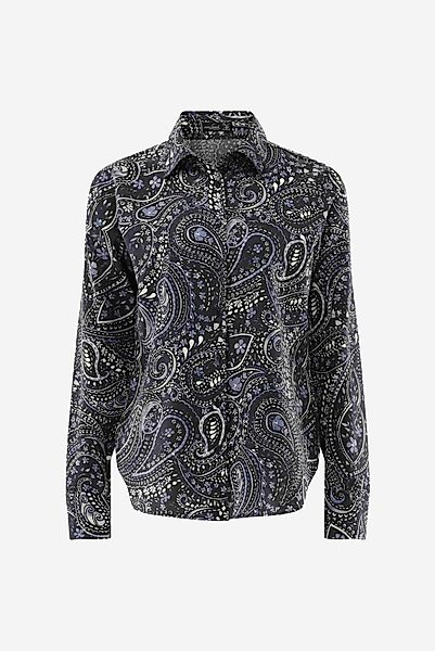 Hemdbluse tailliert mit Paisley Druck günstig online kaufen