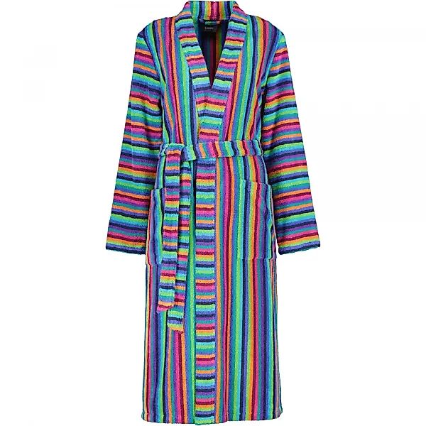 Cawö - Damen Bademantel Walkfrottier - Kimono 7048 - Farbe: 84 - multicolor günstig online kaufen