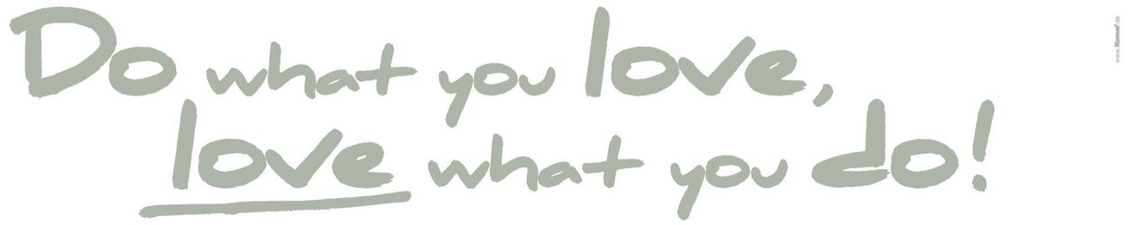 Komar Deko-Sticker Do What You Love 14 cm x 70 cm günstig online kaufen