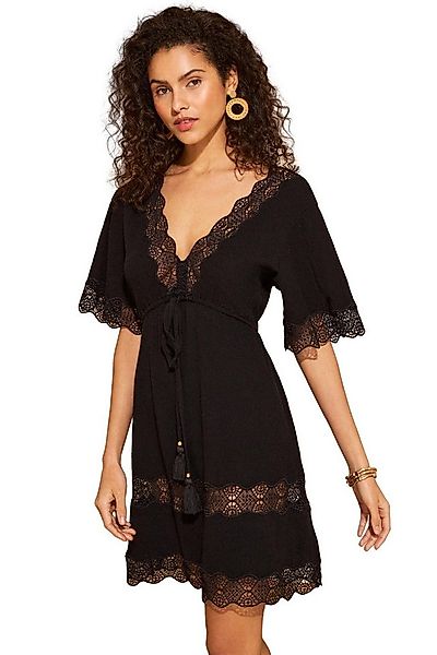 Love & Roses Strandkleid Love & Roses Kaftan mit Spitze, Regular (1-tlg) günstig online kaufen