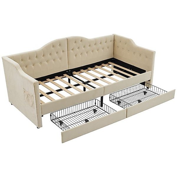 Gotagee Polsterbett Daybett 90x190/200 cm Schlafsofa Stauraumbetten USB Sam günstig online kaufen