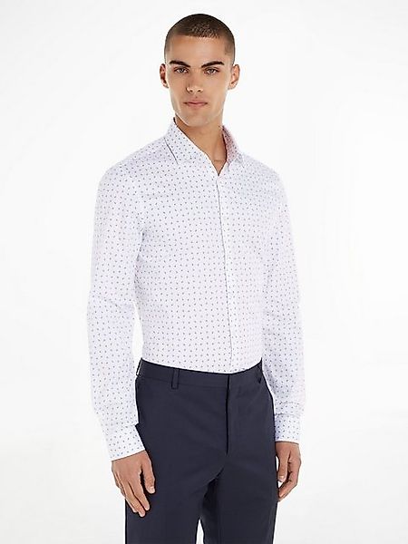 Calvin Klein Langarmhemd TWILL 2 COLOR PRINT SHIRT mit Markenlabel günstig online kaufen