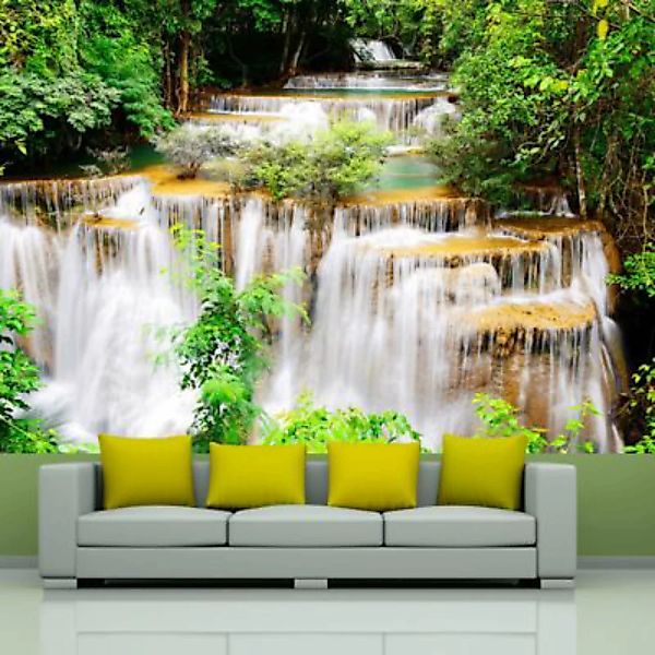 artgeist Fototapete Thai Wasserfall mehrfarbig Gr. 350 x 245 günstig online kaufen