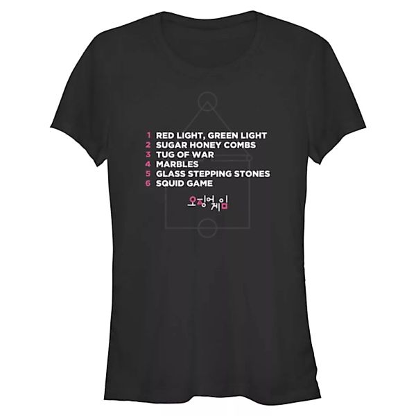 Netflix - Squid Game - Text Games List - Frauen T-Shirt günstig online kaufen