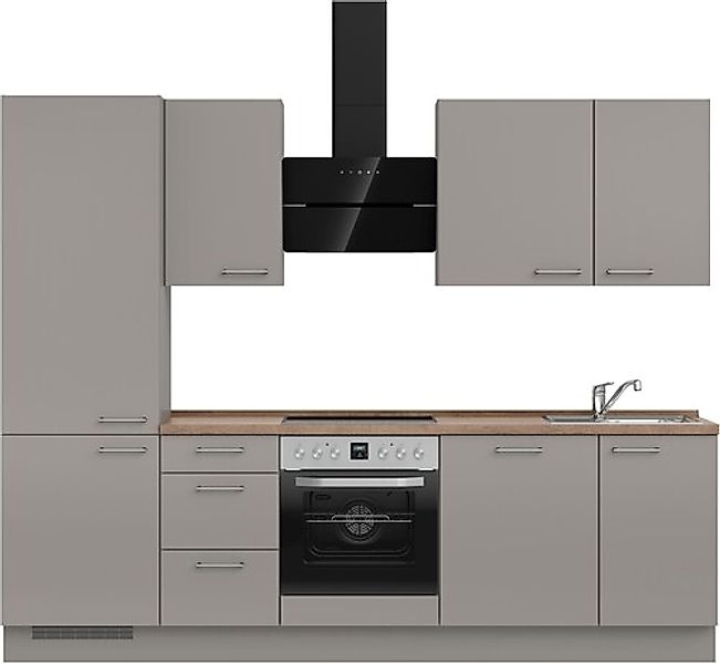 nobilia® Küchenzeile »"Laser II"«, vormontiert, Ausrichtung wählbar, Breite günstig online kaufen