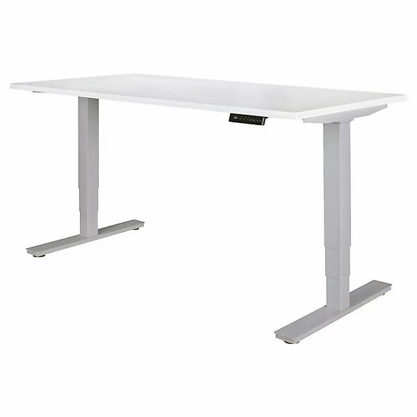 Schreibtisch silber B/H/T: ca. 105x63x90 cm günstig online kaufen