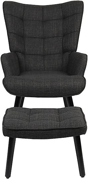 HELA Loungesessel »PAROS« Set, Sessel mit Hocker, 2 Stk. tlg. Sessel mit Ho günstig online kaufen