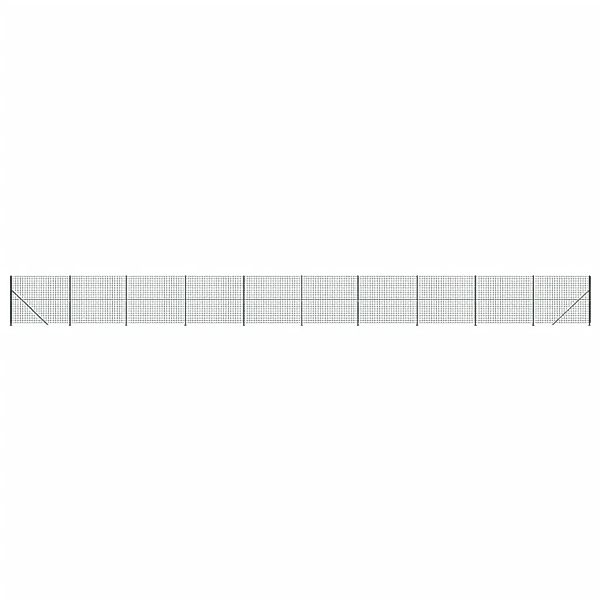 vidaXL Maschendrahtzaun mit Bodenflansch Grün 2x25 m 154190 günstig online kaufen