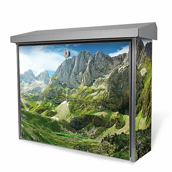 Banjado Briefkasten Edelstahl 38.5x31.5x12cm Ohne Zeitungsfach Inkl. Montag günstig online kaufen