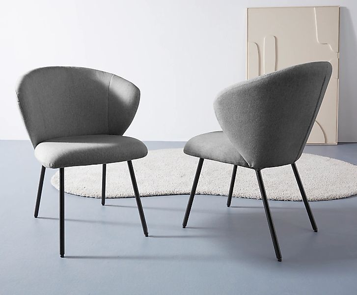 LeGer Home by Lena Gercke Esszimmerstuhl "Galilea" (Set) 2 Stk. Struktur mi günstig online kaufen