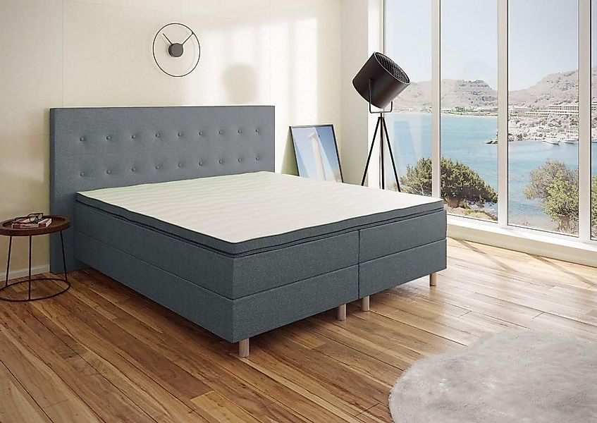 Best for You Boxspringbett NEO Bonellfederkern inkl. 7 cm Topper (90X200 10 günstig online kaufen