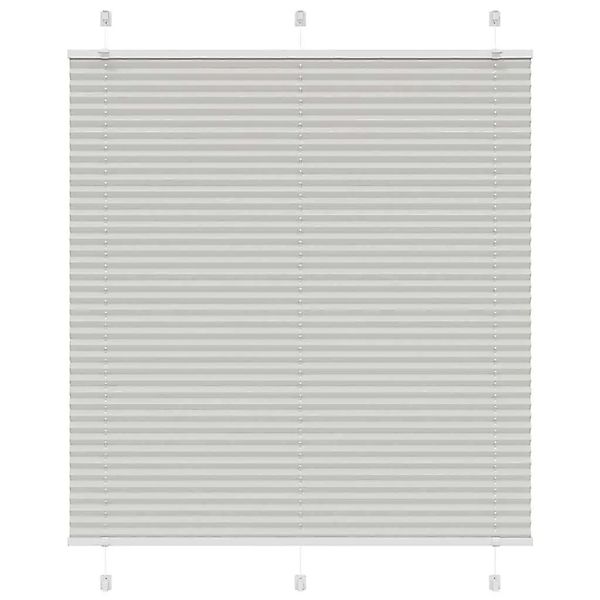 vidaXL Plissee Hellgrau 115x150 cm Stoffbreite 114,4 cm Polyester 4015350 günstig online kaufen