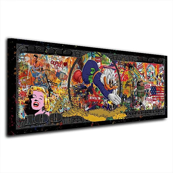 Artedinoi Leinwandbild Pop Art Comic Collage günstig online kaufen