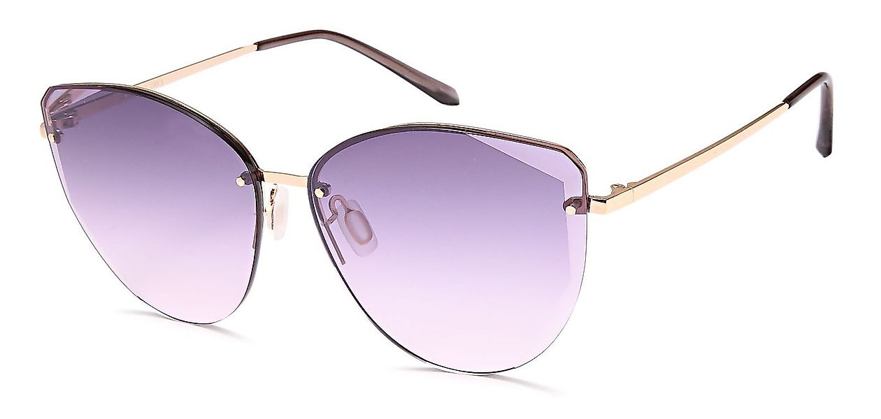 styleBREAKER Sonnenbrille Cateye Sonnenbrille Diamant Schliff günstig online kaufen